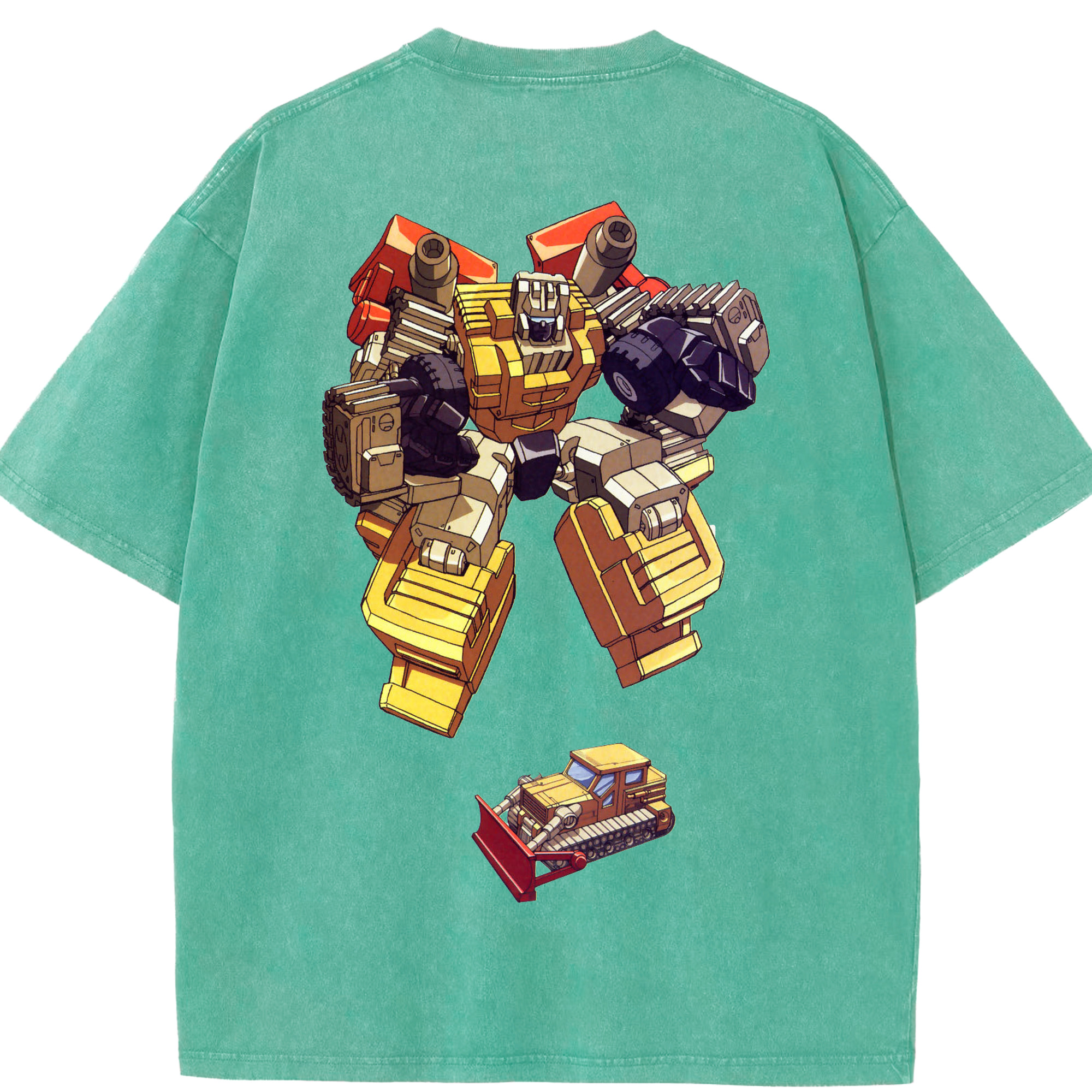 （画像用）  綿100% ヴィンテージ風 半袖Tシャツ（背面プリント）